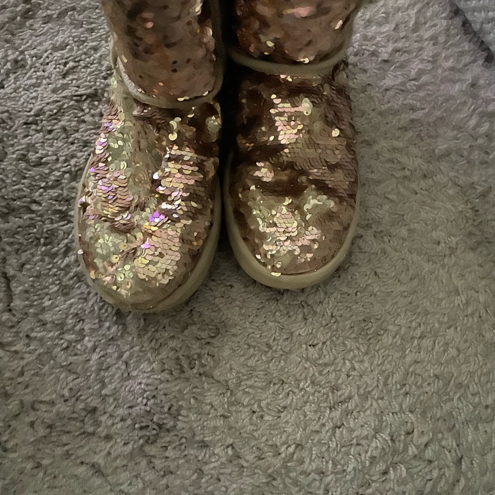 UGG Sequin Winter Boots - Gold